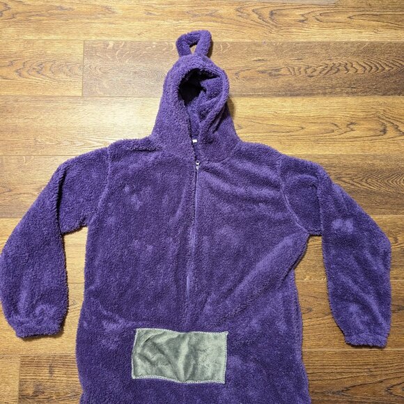 Teletubbies Tinky Winky Onsie Pajamas Cosplay Halloween Costume - Picture 2 of 10